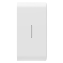 TASTO INTERCAMBIABILE PER COMANDI ASSIALI - CON DIFFUSORE - 1 MODULO - BIANCO SATINATO - CHORUSMART