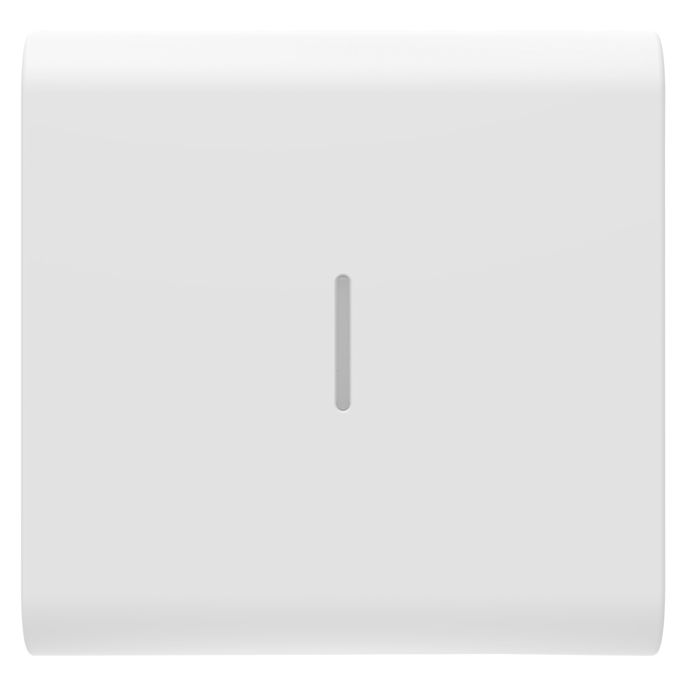 TASTO INTERCAMBIABILE PER COMANDI ASSIALI - CON DIFFUSORE - 2 MODULI - BIANCO SATINATO - CHORUSMART