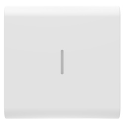 TASTO INTERCAMBIABILE PER COMANDI ASSIALI - CON DIFFUSORE - 2 MODULI - BIANCO SATINATO - CHORUSMART