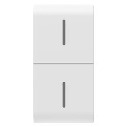 TASTO INTERCAMBIABILE PER PULSANTIERA CONNESSA ECO - 1 MODULO - BIANCO SATINATO - CHORUSMART