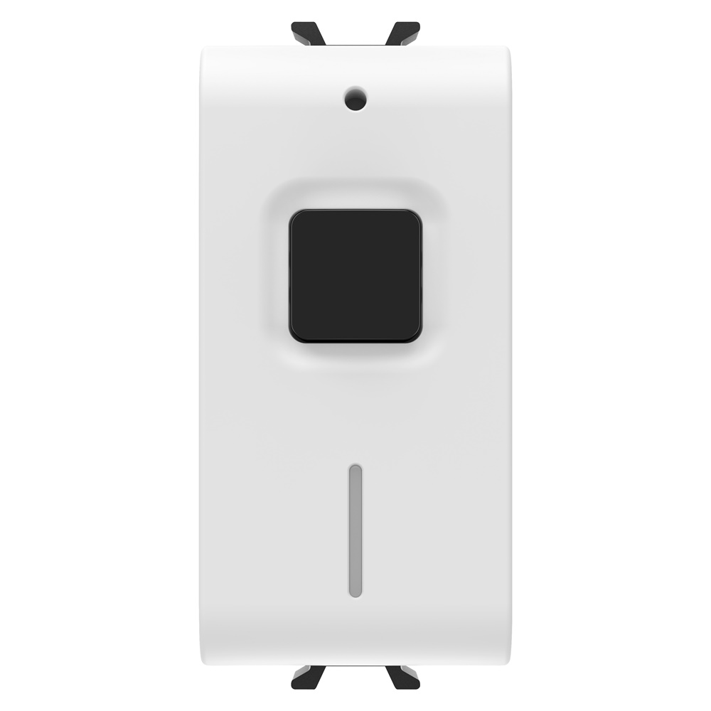 ATTUATORE ON/OFF CONNESSO CON MISURA DI ENERGIA - 100-240 V ac 50/60 Hz - NA 16A (AC1)  240  V ac - 1 MODULO - BIANCO SATINATO - CHORUSMART