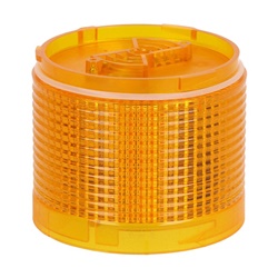 Modulo luminoso LED arancio 70mm luce fissa o lampeggiante per segnalazione