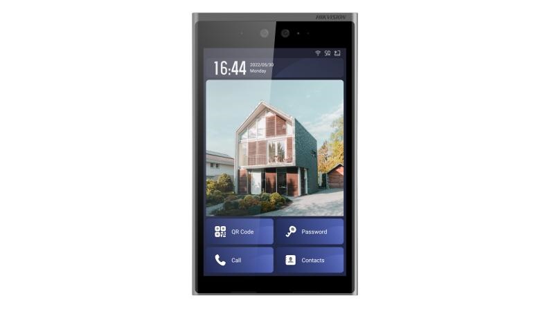 Postazione esterna IP DS-KD9633-E6 touch 10 doppia camera Face Recognition per controllo accessi residenziale e commerciale