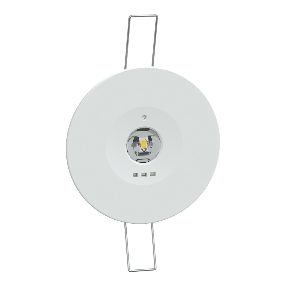 Exiway Smartbeam Incasso, IP42, Autoalimentato Autodiagnosi e Centralizzata Activa/DiCube, 220lm SE/SA, 1,5h, vie di esodo, illuminazione di sicurezza