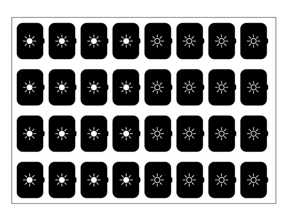 FOGLIO ICONE-SET F-NERO-32 ICONE