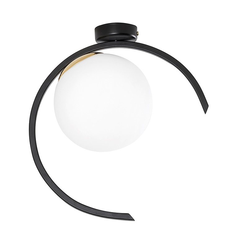 LAMPADA SOFFITTO E27 NERO/OL 1X40W