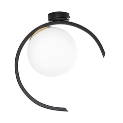 LAMPADA SOFFITTO E27 NERO/OL 1X40W