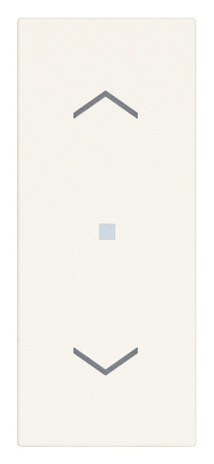Tasto intercambiabile 1 modulo assiale simbolo frecce illuminabile bianco per comandi