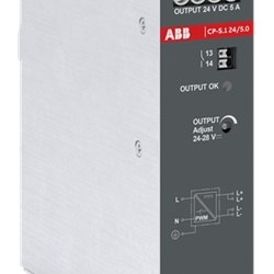 Alimentatore industriale CP-S.1 24V 5A regolabile per impianti elettrici e automazione