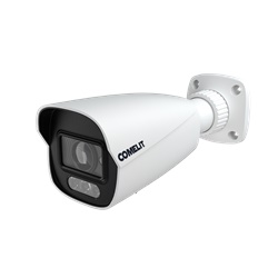 Telecamera IP Bullet 4MP 2.8mm ColorUP con LED 40m, analisi video, IP67, PoE