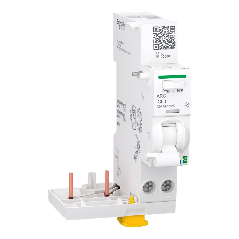 Blocco addizionale AFDD Acti9 ARC iC60 2 poli 25A protezione archi elettrici quadro modulare