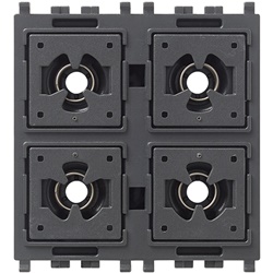 Comando 4 pulsanti 1P NO 24Vdc illuminabile moduli intercambiabili Flat/Tondo