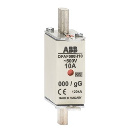 Fusibile NH000 GG 40A 500V protezione impianti elettrici industriali e civili