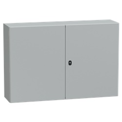 Cassetta in acciaio montata a parete, Spacial S3D, porta piena senza piastra 800x1200x300 IP55 IK10