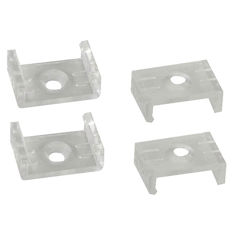 KIT 4 staffe profilo S6 montaggio robusto materiali alta qualità per impianti elettrici