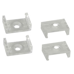 KIT 4 staffe profilo S6 montaggio robusto materiali alta qualità per impianti elettrici