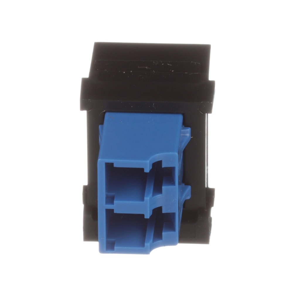 Adattatore modulo NetKey® LC blu, monomodale duplex, nero