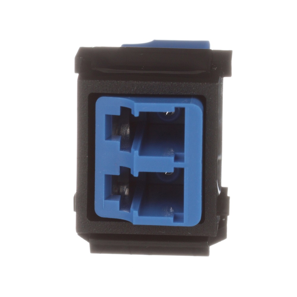 Adattatore modulo NetKey® LC blu, monomodale duplex, nero