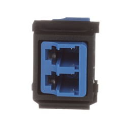 Adattatore modulo NetKey® LC blu, monomodale duplex, nero