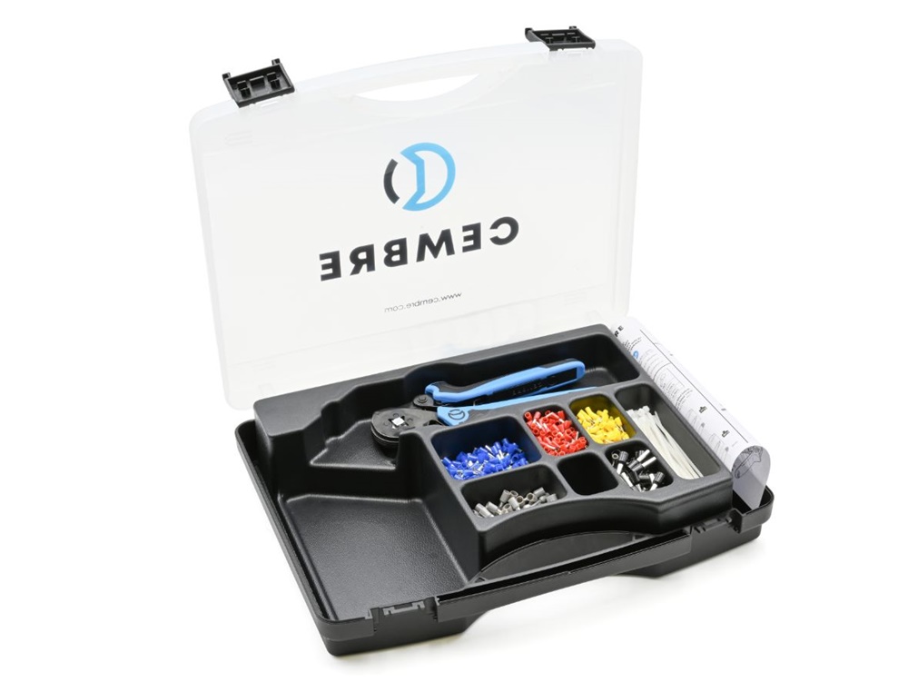 Valigetta tubetti PKD pinza crimpare ZKE610N utensile manuale isolamento alta tensione