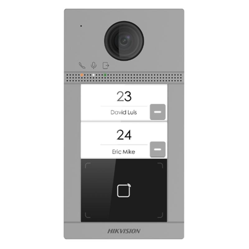 Posto esterno IP due pulsanti telecamera 2MP per villa installazione a parete resistente agli agenti atmosferici