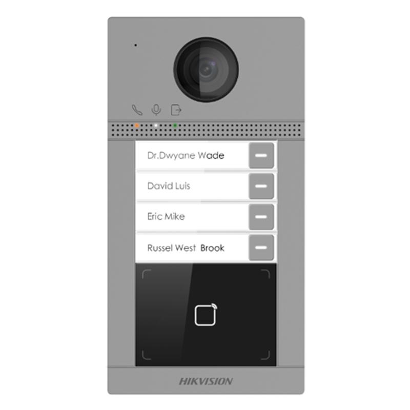Postazione esterna IP 4 pulsanti con telecamera 2MP per controllo accessi a parete
