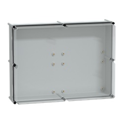 Cassetta PLS, retro in poliestere, coperchio trasparente per PC IP65 54x72x23cm