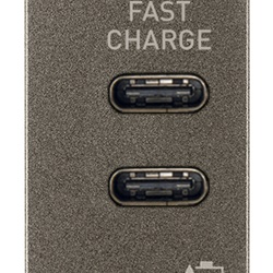 Alimentatore USB C+C 15W 3A 5V cavo 1M ricarica rapida dispositivi elettronici