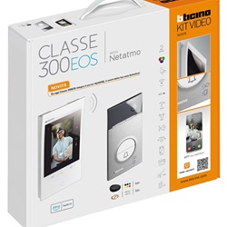 Kit videocitofono connesso Classe 300EOS bianco con pulsantiera Linea 3000