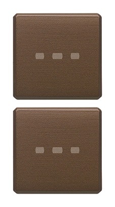 DUE TASTI FLAT NEUTRI ILLUM. BRONZO