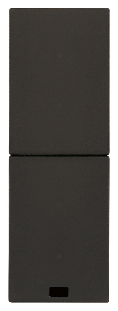 Comando doppio XT By-me advanced 1 modulo nero con 4 pulsanti indipendenti per domotica