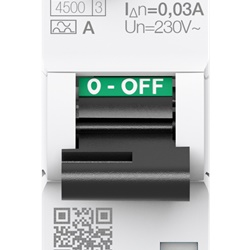 Interruttore magnetotermico differenziale 16A 30mA tipo A 1P+N per impianti residenziali e commerciali