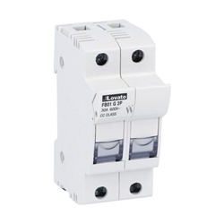 Portafusibili 2 poli UL Classe CC 30A 690VAC per fusibili 10x38mm mercato Nord America