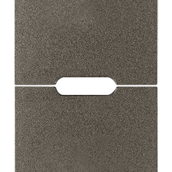 Due mezzi tasti intercambiabili 1 modulo neutro personalizzabili Metal