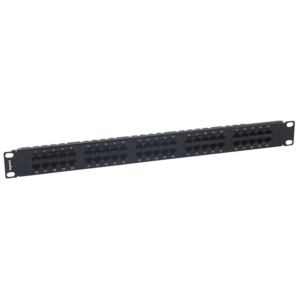 Pannello telefonico BTNET 50 porte RJ45 categoria 3 per impianti rete telefonica professionali
