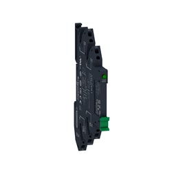 Relè statico slim pre-montato con base a molla,16-30VDC-1NO uscita 3.5A 1-24VDC