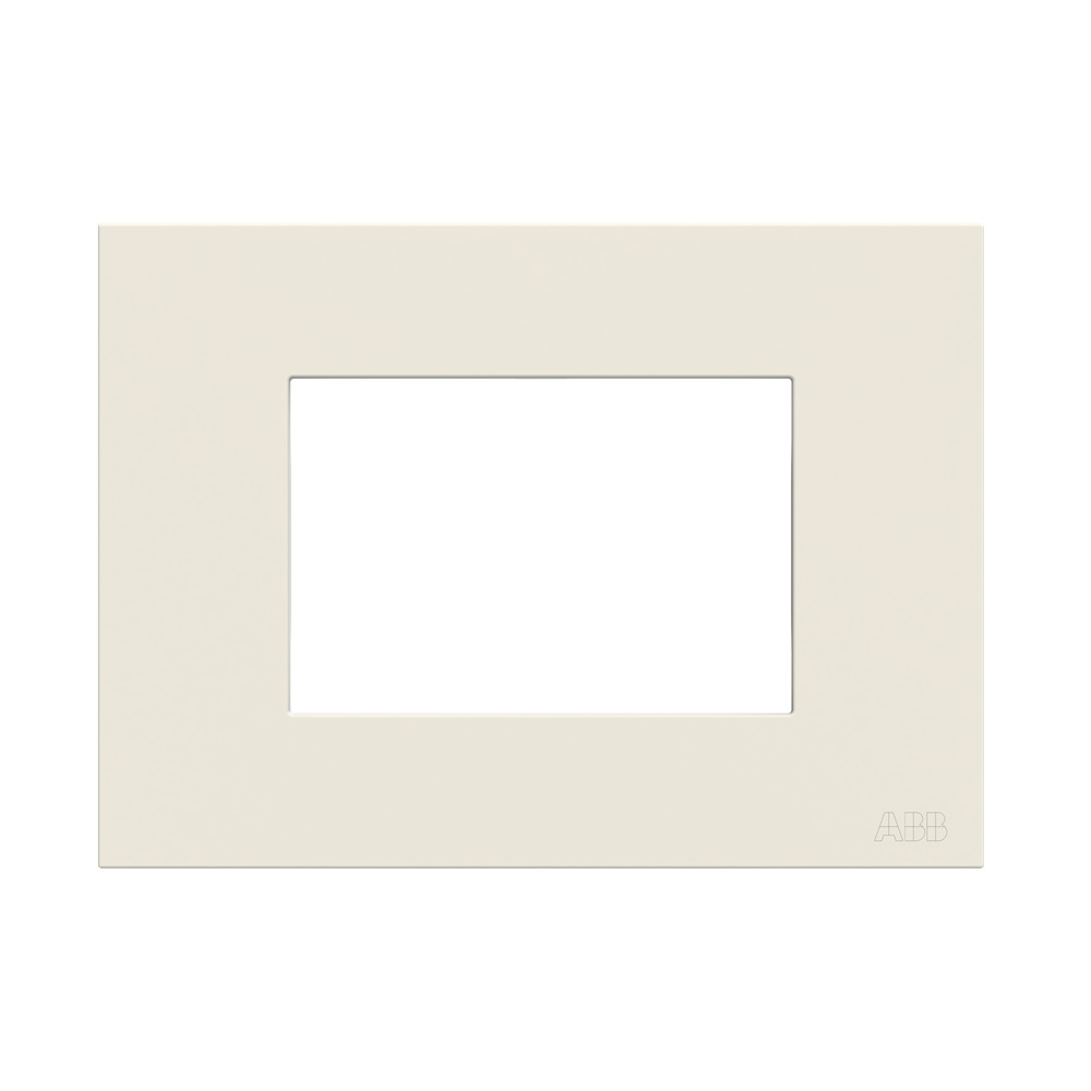 Placca policarbonato 3 moduli 1 posto colore bianco per installazioni elettriche