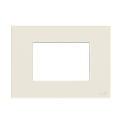Placca policarbonato 3 moduli 1 posto colore bianco per installazioni elettriche