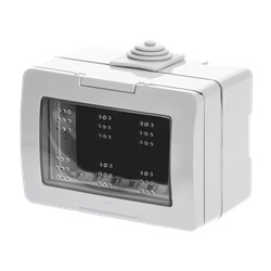 Scatola da incasso IP55 resistente polvere e acqua per impianti elettrici esterni