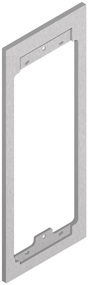 Adattatore retrofit scatola 9192 acciaio inox per placca Steely 2 moduli incasso