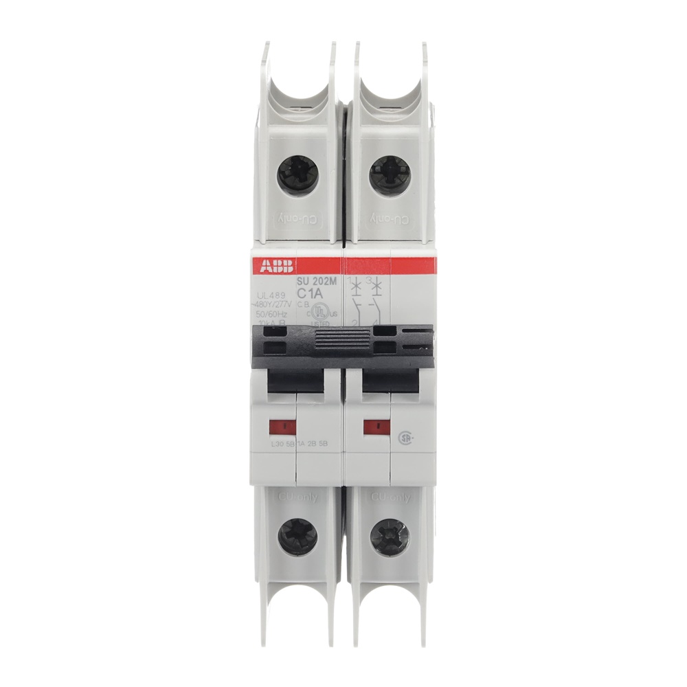 Interruttore automatico SU202M-C1 2P 1A C-Char 10kA UL489 per protezione impianti elettrici