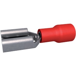 Clip femmina rossa preisolata rame 0,5-1,5 mm² 6,3x0,8 mm connessioni elettriche rapide e sicure