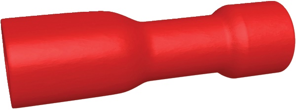 Clip femmina isolata rossa 0,5-1,5 mm² rame per connessioni elettriche rapide e sicure