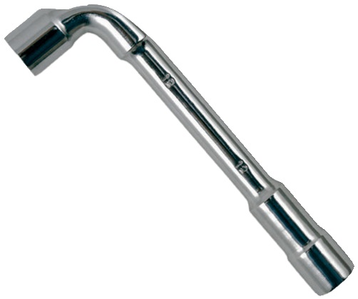 Chiave a pipa doppia 7 mm acciaio cromo vanadio finitura lucida utensile meccanico professionale