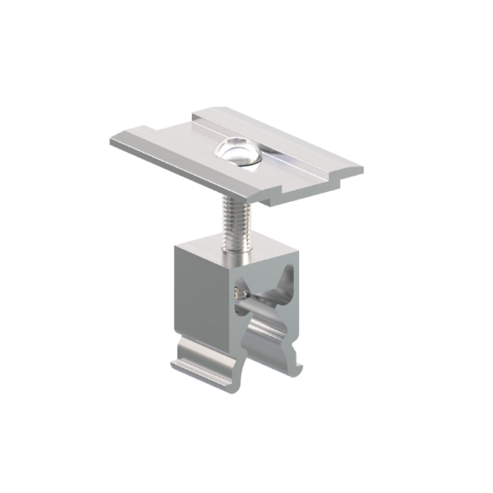 Ganascio Omega Alluminio Universale Sp29-51 per Fissaggio Intermedio Pannelli