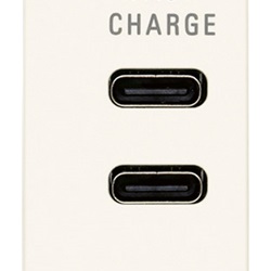 ALIMENTATORE USB C+C 5V 3A BIANCO