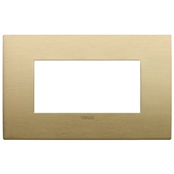 PLACCA FIT 4M OTTONE SPAZZOLATO