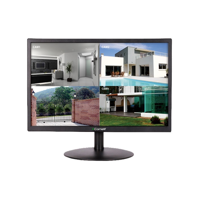 Monitor LED 20 Full HD, ingressi HDMI e VGA, audio integrato, diffusori, attacco VESA 75x75