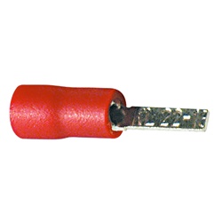 Puntale piatto rosso 10mm per connessioni elettriche sicure e rapide installazioni