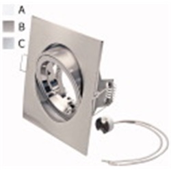 Ghierequadro Orient cromato attacco GU5.3 design moderno illuminazione ambienti vari
